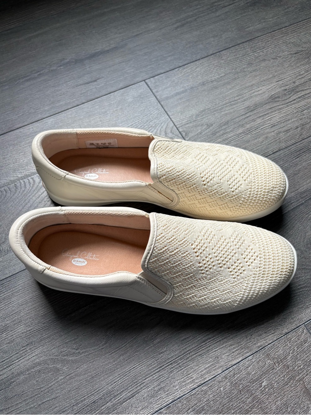 Dr Scholls Womens Ivory Scout Weave Slip On Sneakers Size 10M